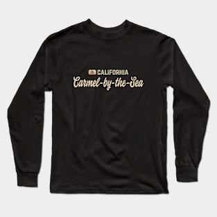 Carmel By The Sea California Retro Long Sleeve T-Shirt